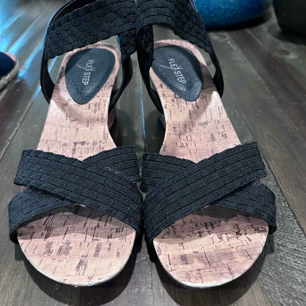 Worn twice Flex Step sandals.